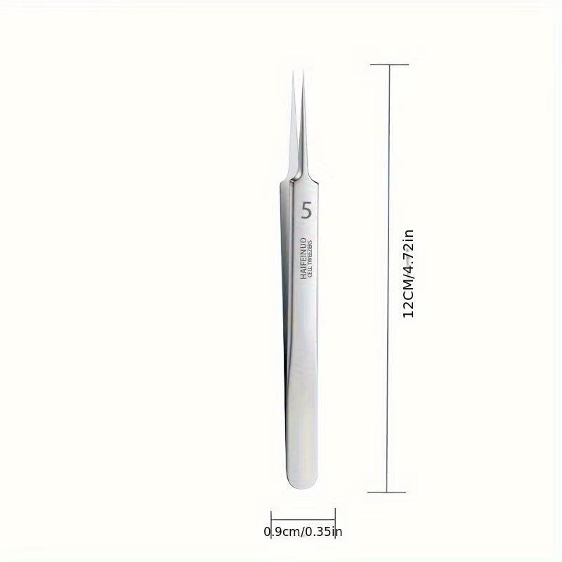 Stainless Steel Blackhead Removal Tweezers - Professional Comedone Extractor and Whitehead Removal Tool for Deep Cleansing