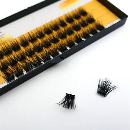 36 Clusters of 40D Segmented False Eyelashes for Natural-Looking Eyelash Extensions