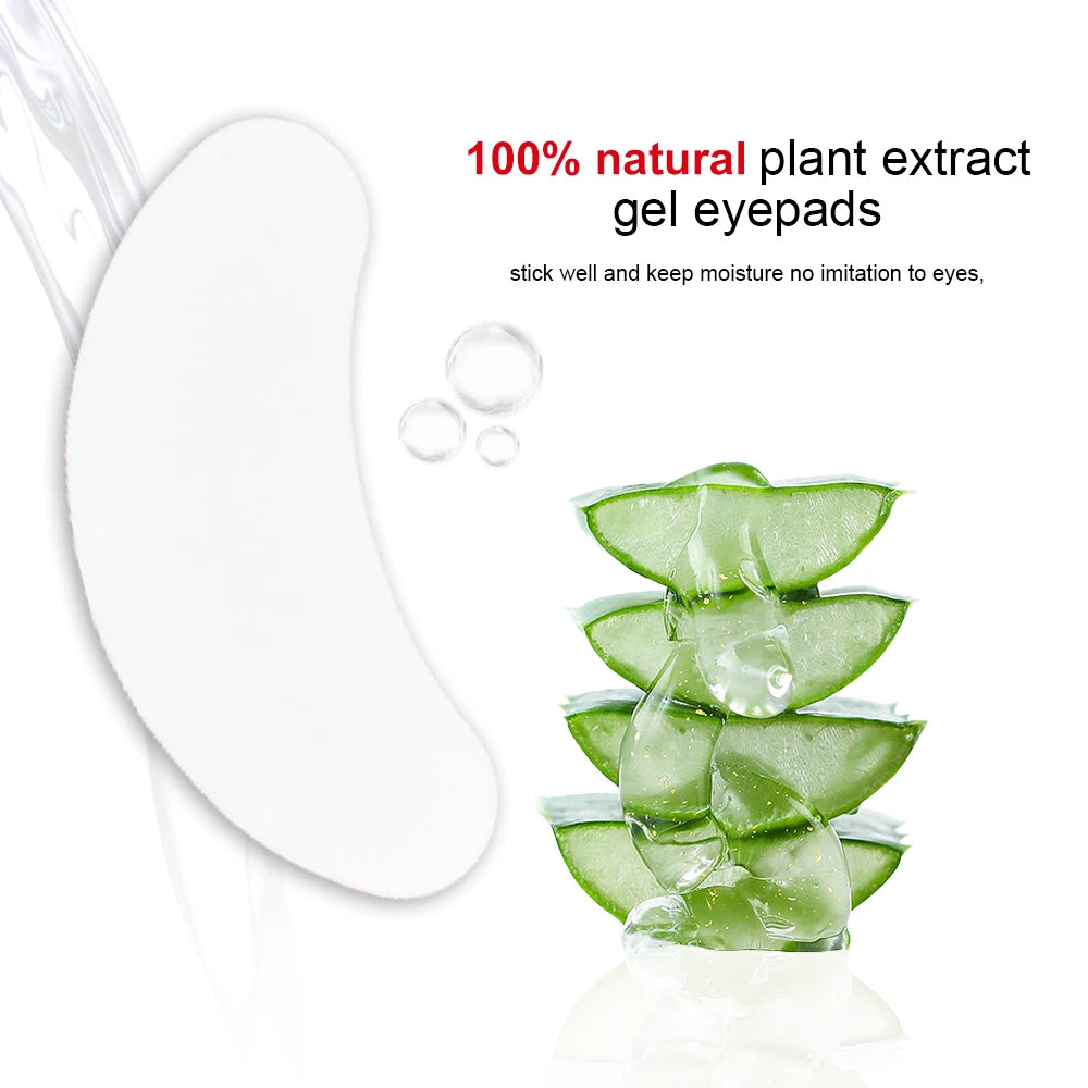 50 Pairs of Hydrogel Eye Patches for Eyelash Extension Application