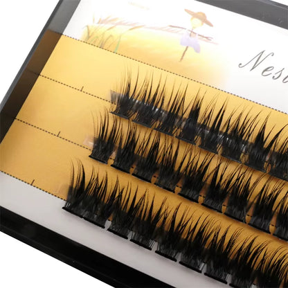 36 Clusters of 40D Segmented False Eyelashes for Natural-Looking Eyelash Extensions