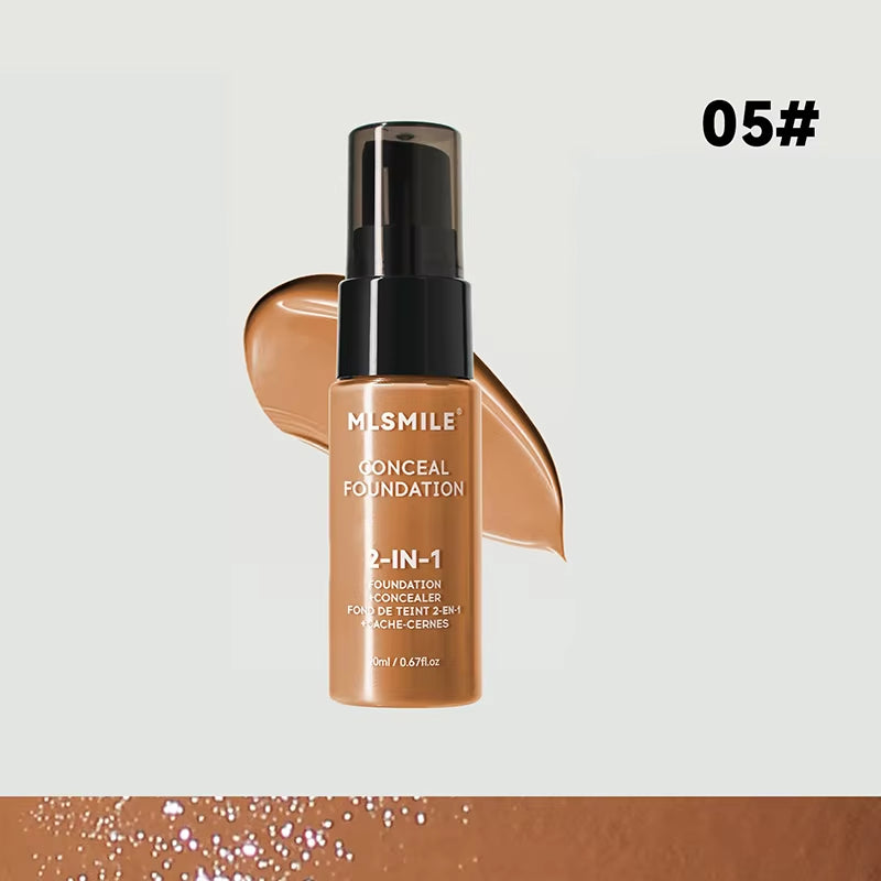 Matte Liquid Foundation with Oil Control, Concealer, and BB Cream - Waterproof, Long-Lasting, Full Coverage Face Base Makeup