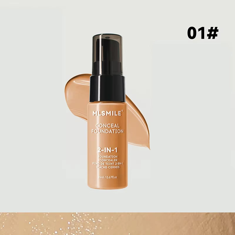 Matte Liquid Foundation with Oil Control, Concealer, and BB Cream - Waterproof, Long-Lasting, Full Coverage Face Base Makeup