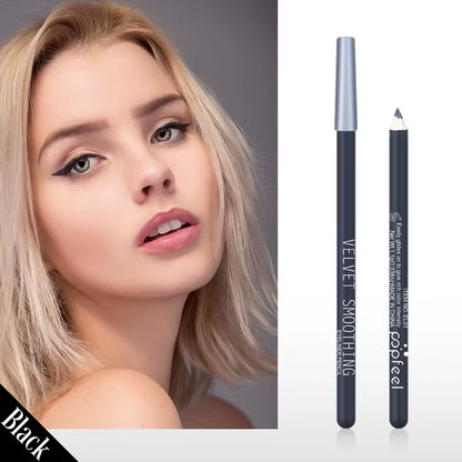 Wooden Black Eyeliner Pencil for Effortless Eye Makeup Application