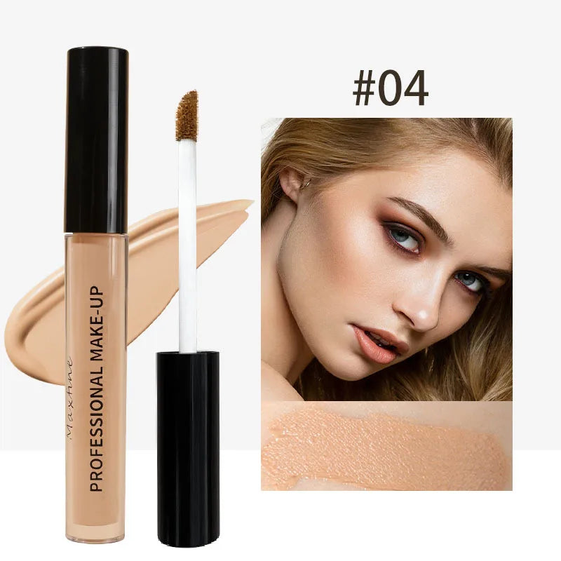 Matte High Coverage Waterproof Liquid Concealer for Oil Control and Long-Lasting Moisturization in Professional Face Makeup