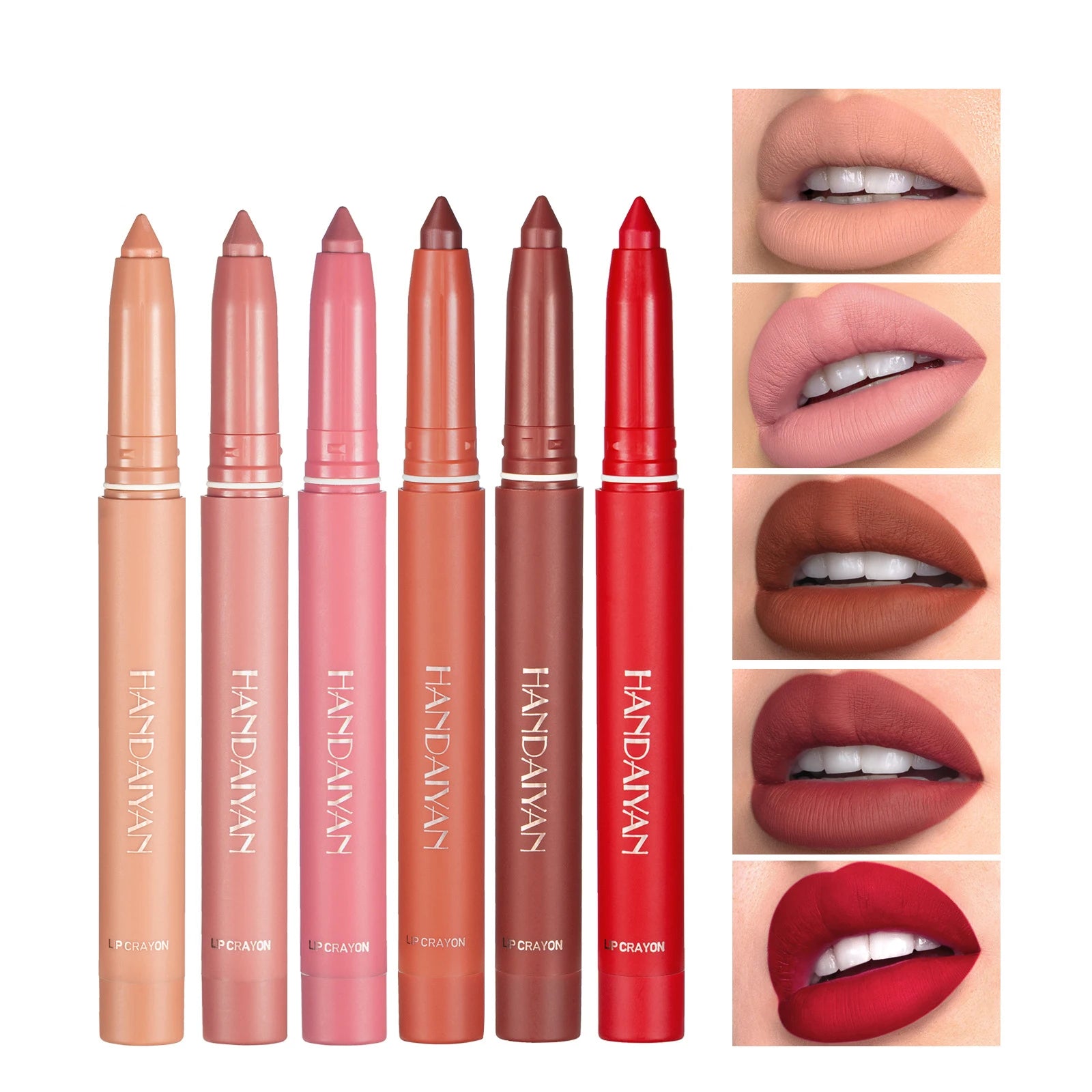 12-Color Waterproof Matte Lip Gloss Set with Nude Pink Shades and Long-Lasting Lip Liner Pen