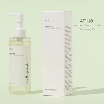 Anua Heartleaf 77% Toner and Deep Cleansing Oil Skin Care Set - Original Korean Skincare Products for Effective Cosmetic Removal