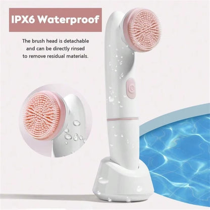 Electric Facial Cleansing Brush with Sonic Vibration and Exfoliating Features for Enhanced Skincare Routine