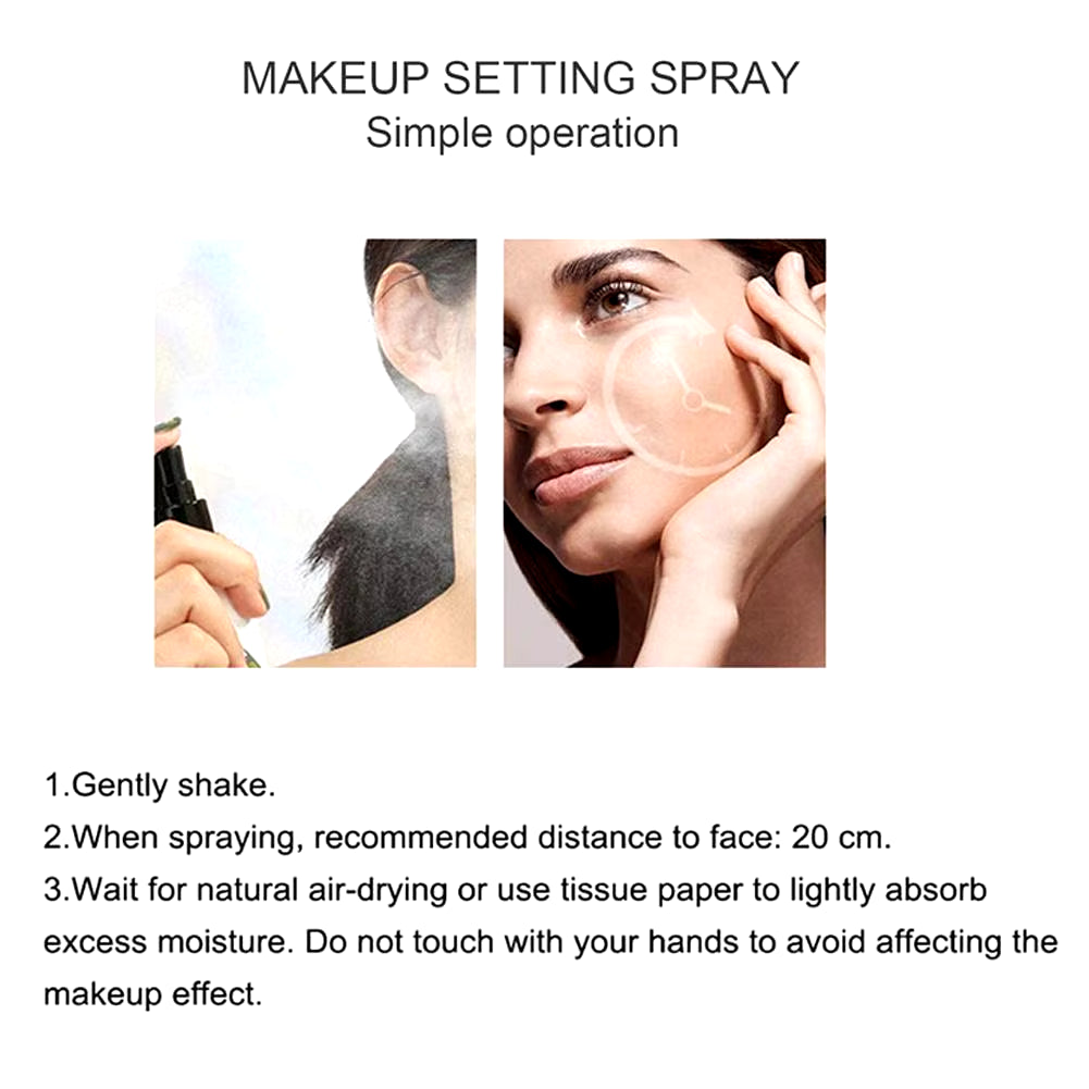 Professional Makeup Setting Spray - Sweatproof, Long-Lasting, Oil-Control, Moisturizing, Quick-Drying Formula