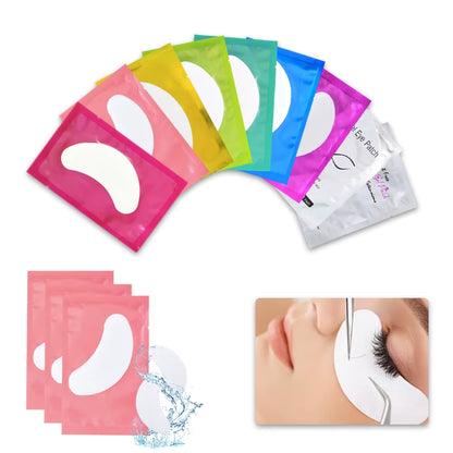 50 Pairs of Hydrogel Eye Patches for Eyelash Extension Application