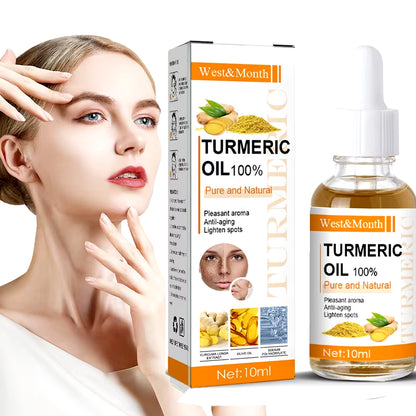 Turmeric Essential Oil Serum for Dark Spot Removal and Anti-Wrinkle Treatment - 100% Pure Therapeutic Grade Moisturizing Skin Care