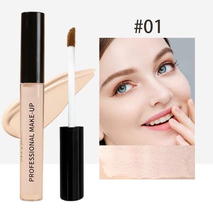 Matte High Coverage Waterproof Liquid Concealer for Oil Control and Long-Lasting Moisturization in Professional Face Makeup