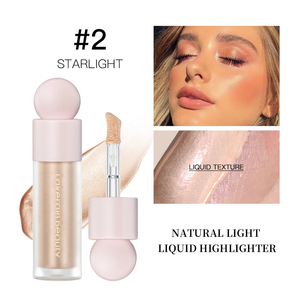 4-Color Liquid Highlighter and Bronzer for Contouring and Face Illumination