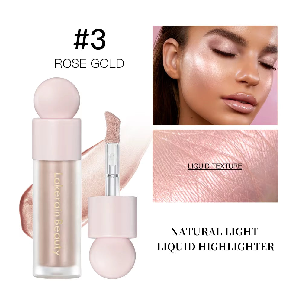 4-Color Liquid Highlighter and Bronzer for Contouring and Face Illumination