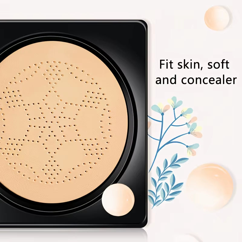 Mushroom Infused Air Cushion BB Cream for Moisturizing and Nourishing a Clear Complexion - Lightweight Formula