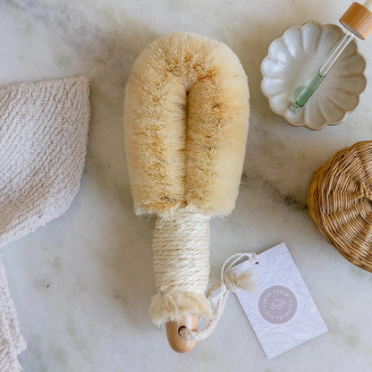 Agave Dry Body Brush - Vegan and Eco-Friendly Plant-Based Sisal Brush