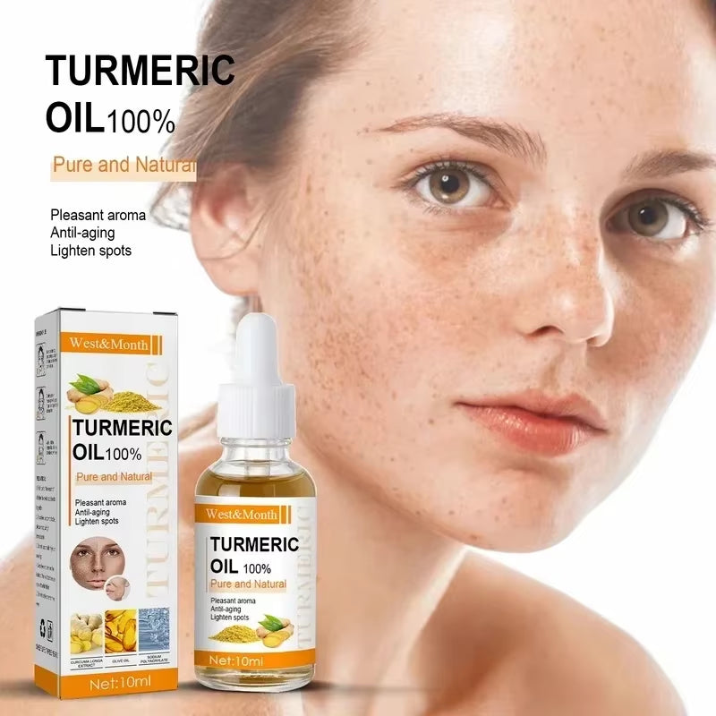 Turmeric Essential Oil Serum for Dark Spot Removal and Anti-Wrinkle Treatment - 100% Pure Therapeutic Grade Moisturizing Skin Care