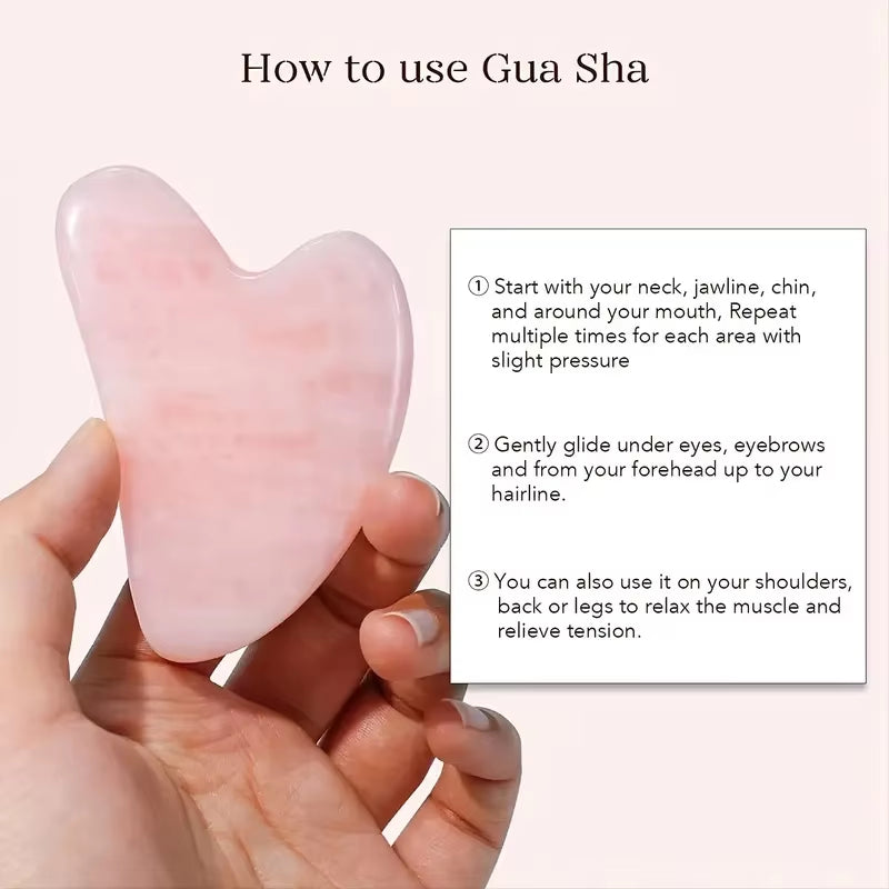 Premium Jade Roller and Gua Sha Set for Facial Aesthetics - Resin Massager for Face, Eyes, and Neck - Effective Fine Line and Wrinkle Reduction