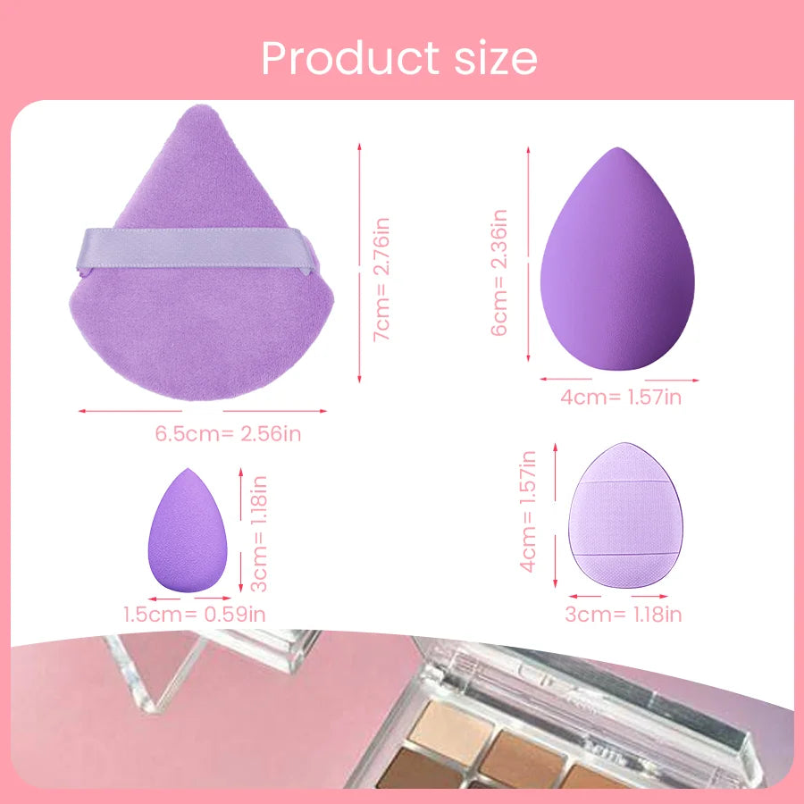 12-Piece Professional Makeup Tool Set with Large Soft Makeup Sponges for Foundation, Contouring, and Setting - Ideal for Beginners