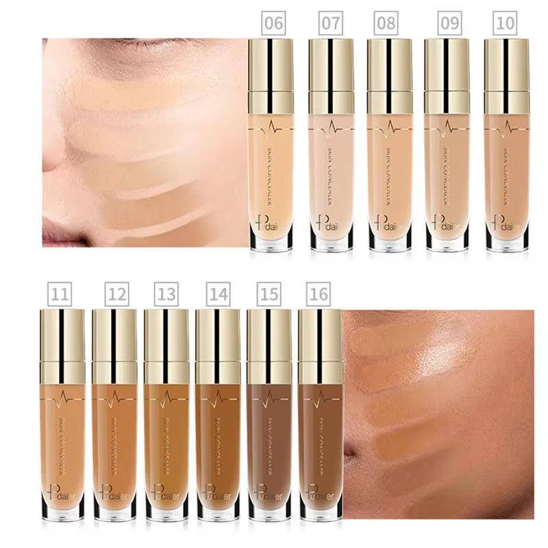 Professional Waterproof Full Coverage Face Contour Concealer Palette for Dark Skin