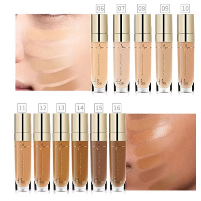 Professional Waterproof Full Coverage Face Contour Concealer Palette for Dark Skin