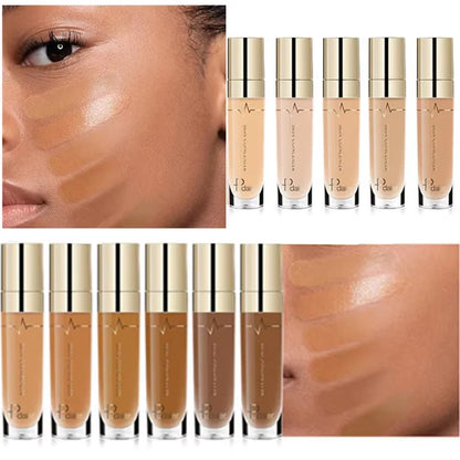 Professional Waterproof Full Coverage Face Contour Concealer Palette for Dark Skin