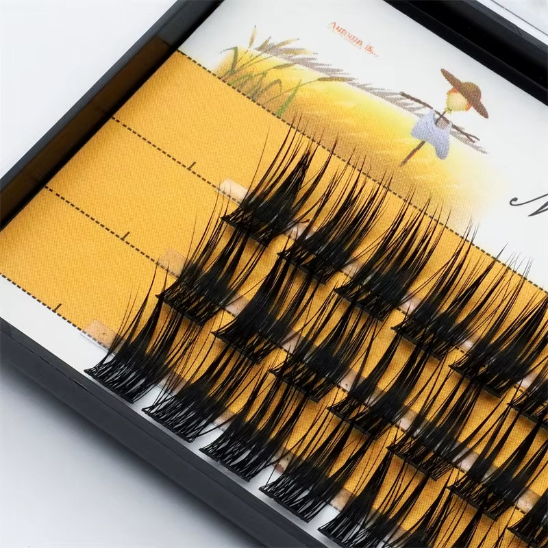 36 Clusters of 40D Segmented False Eyelashes for Natural-Looking Eyelash Extensions