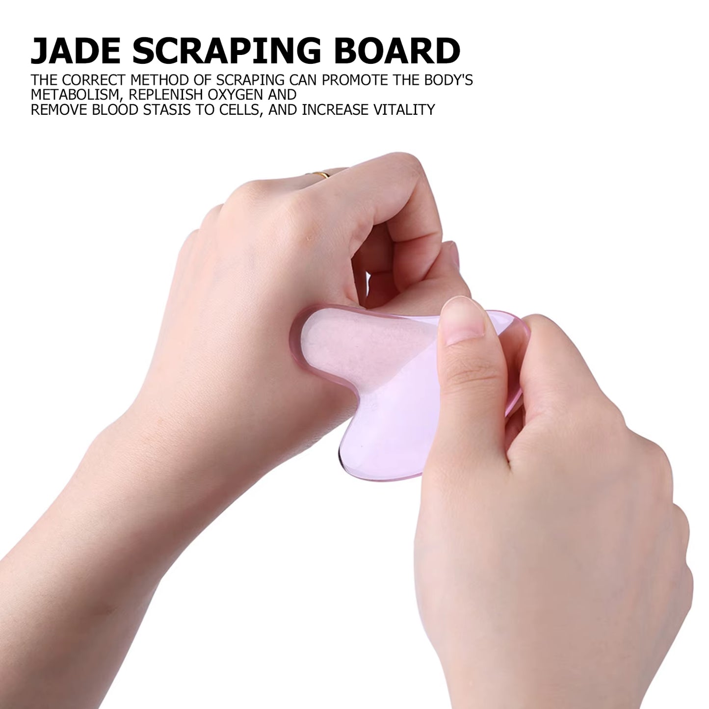 Natural Jade Gua Sha Scraper Board for Facial and Body Massage - Anti-Wrinkle Skin Care Tool