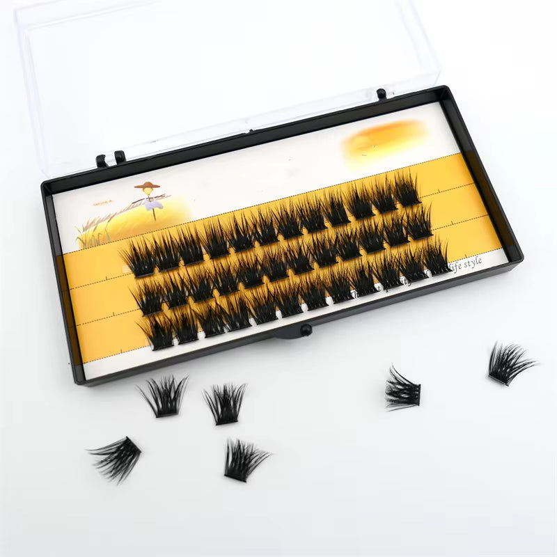 36 Clusters of 40D Segmented False Eyelashes for Natural-Looking Eyelash Extensions