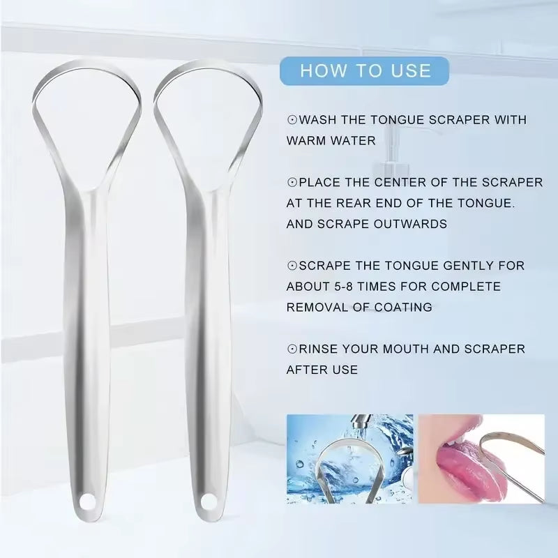 Professional Silicone Tongue Scraper for Oral Care - Effective Halitosis and Tongue Coating Removal Tool