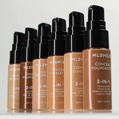 Matte Liquid Foundation with Oil Control, Concealer, and BB Cream - Waterproof, Long-Lasting, Full Coverage Face Base Makeup