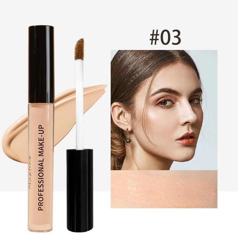 Matte High Coverage Waterproof Liquid Concealer for Oil Control and Long-Lasting Moisturization in Professional Face Makeup