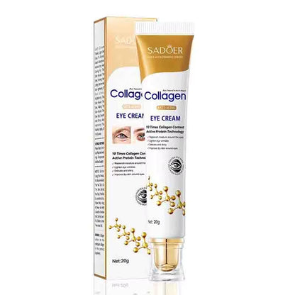 SADOER Collagen Eye Cream for Dark Circles and Eye Bags - Firming and Moisturizing Skincare for the Delicate Eye Area