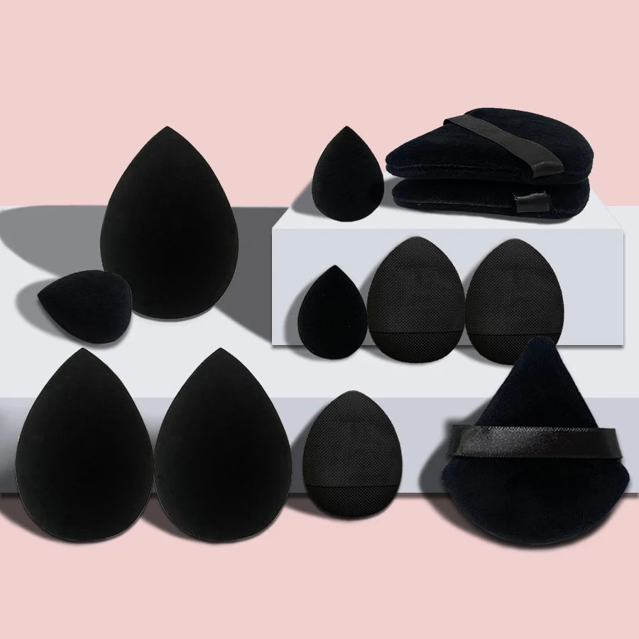 12-Piece Professional Makeup Tool Set with Large Soft Makeup Sponges for Foundation, Contouring, and Setting - Ideal for Beginners