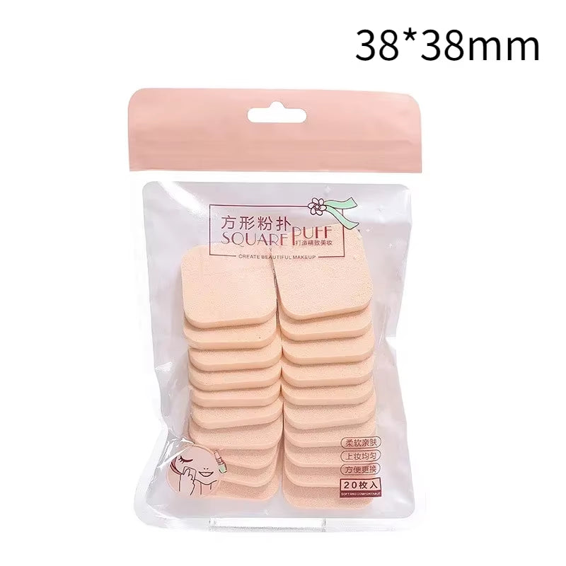 Makeup Sponge Powder Puff Set for Wet and Dry Use - 10 or 20 Pieces Facial Foundation Application Tool