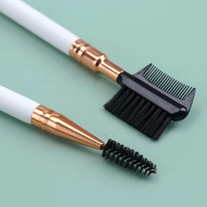 Double-Ended Eyebrow Comb and Brush - Professional Makeup Tool for Eyelash Application