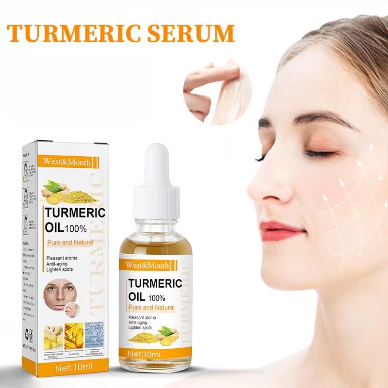 Turmeric Essential Oil Serum for Dark Spot Removal and Anti-Wrinkle Treatment - 100% Pure Therapeutic Grade Moisturizing Skin Care