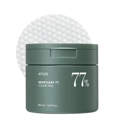 ANUA Heartleaf 77 Exfoliating Toner Pads - Korean Skincare, 70 Sheets, PHA Formulation, Low pH Daily Use for Dead Skin Care