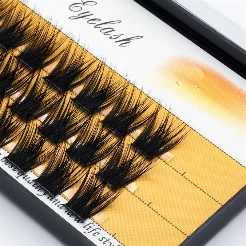 36 Clusters of 40D Segmented False Eyelashes for Natural-Looking Eyelash Extensions