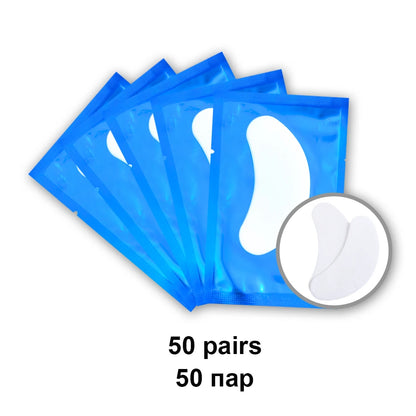 50 Pairs of Hydrogel Eye Patches for Eyelash Extension Application