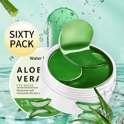 60-Piece Aloe Vera Collagen Eye Mask for Dark Circle Reduction and Eye Bag Relief - Moisturizing and Firming Eye Patches for Skin Care