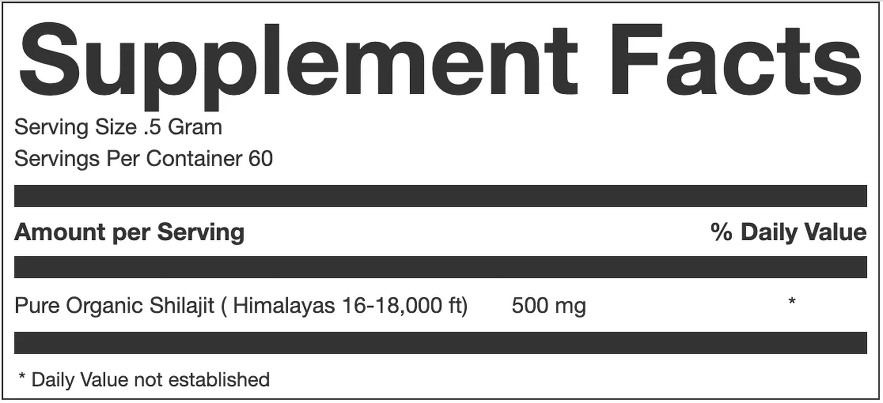 Organic Himalayan Shilajit with Complimentary Shipping