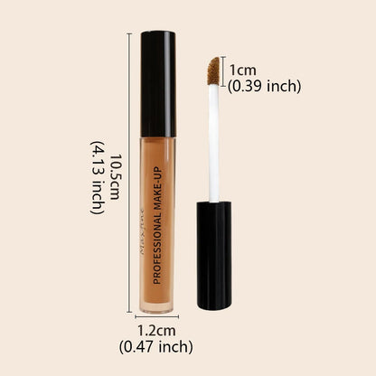 Matte High Coverage Waterproof Liquid Concealer for Oil Control and Long-Lasting Moisturization in Professional Face Makeup