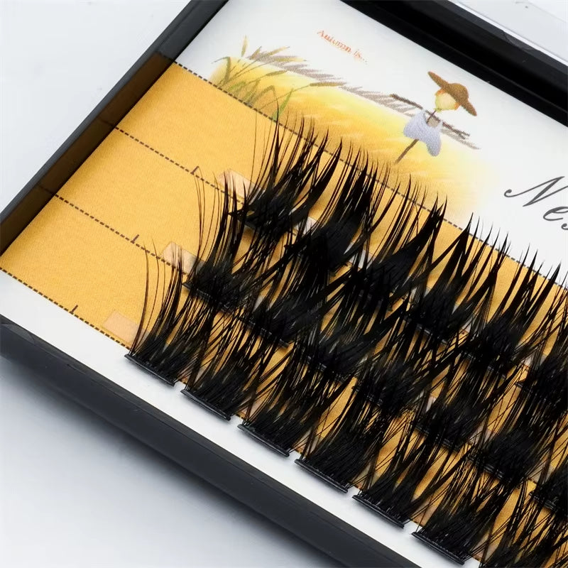 36 Clusters of 40D Segmented False Eyelashes for Natural-Looking Eyelash Extensions