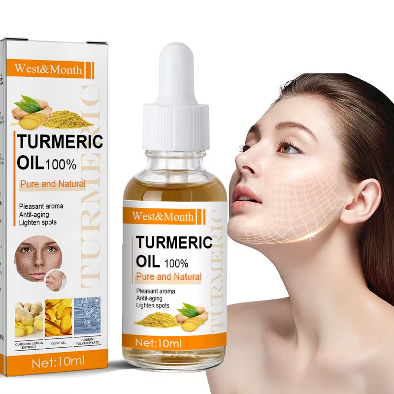 Turmeric Essential Oil Serum for Dark Spot Removal and Anti-Wrinkle Treatment - 100% Pure Therapeutic Grade Moisturizing Skin Care